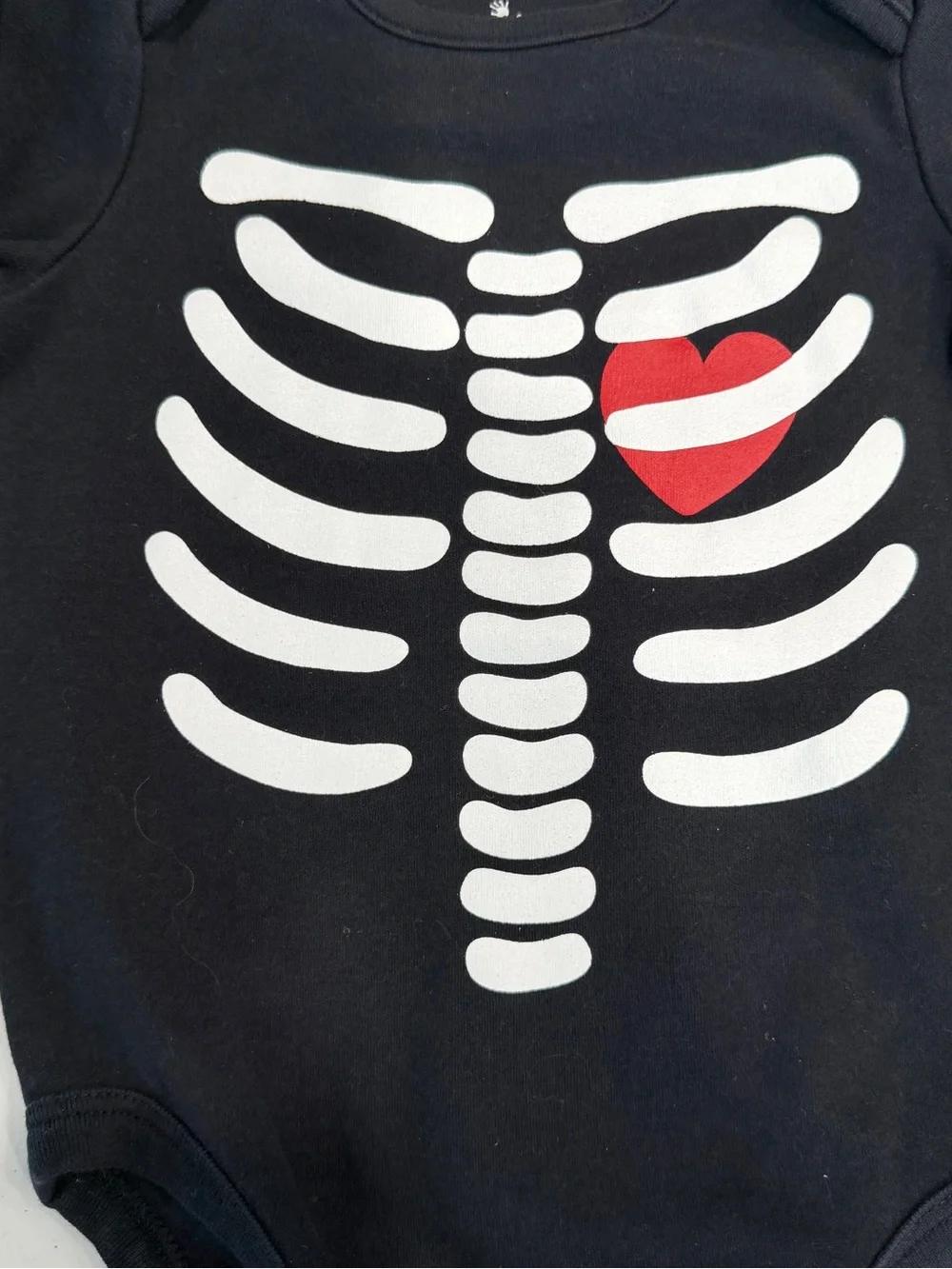 Small Wonders 6-9M Skeleton Halloween Bodysuit Long Sleeve Baby Boy Girl